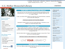 Tablet Screenshot of ccmellorlibrary.org
